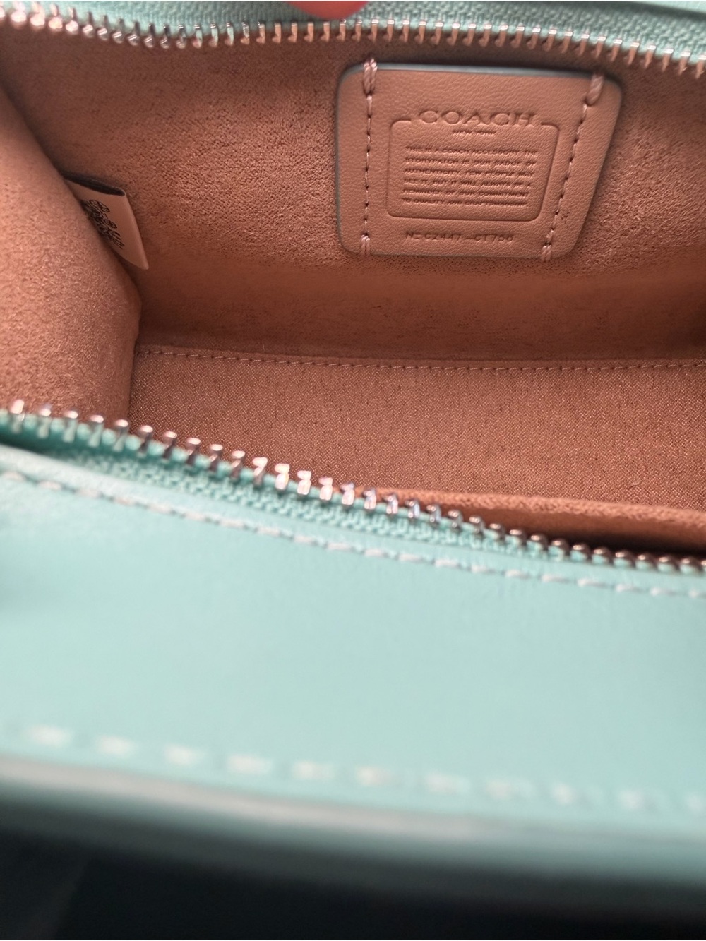 Coach Mint Green Signature Mini Satchel brand new - Picture 3 of 8